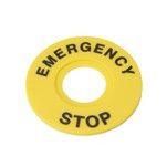 Маркировка для кнопки аварийного останова "Emergency Stop" D60 SE SBY9360