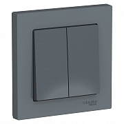 SE AtlasDesign Грифель Выключатель 2-клавишный сх.5, 10АХ, в сборе ATN000752