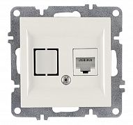 Розетка компьютерная LAVIN/KAREN RJ45 кат.6 механизм бел. ARVIA 50 01 1000 247