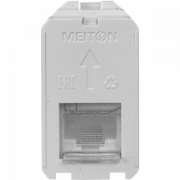 Розетка интернет RG45 5 CAT 1 модульная MEITON A4279C5E