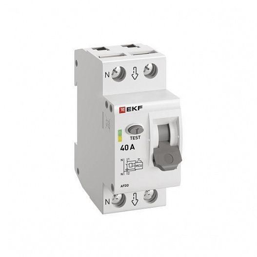 Устройство защиты от дугового пробоя (УЗДП) 1P+N 40А PROxima EKF afdd-2-40-pro