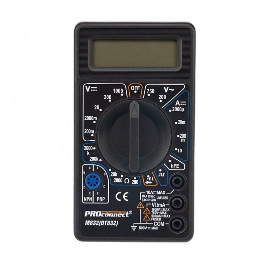 Мультиметр портативный M832 (DT832) PROCONNECT 13-3012