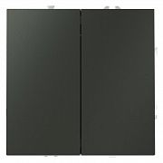 Выключатель 2-кл. СП S70 10А с самовозвратом механизм титан Voltum VLS020606