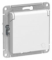 Systeme Electric AtlasDesign Лотос Розетка с/з со шторками с крышкой, 16А, IP20, механизм ATN001346