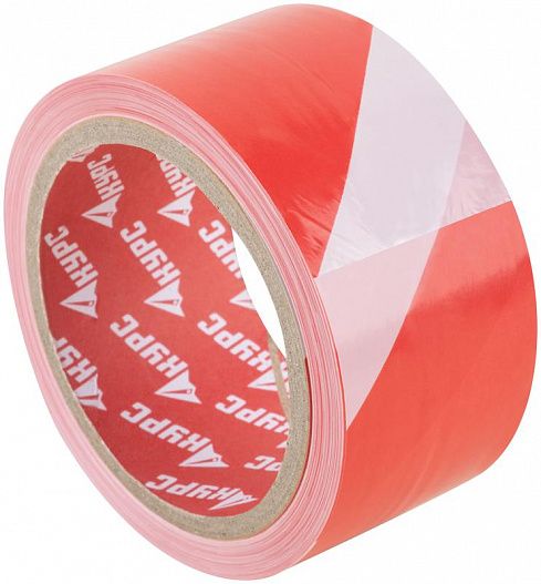 Лента сигнальная 50ммх100м красн./бел. КУРС 11857