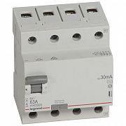 Legrand RX3 УЗО 4P 30мА 63А (AC)