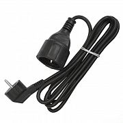 Удлинитель-шнур 1х2м с заземл. 16А IP20 ПВС 3х1 черн. DOMTOK 2341