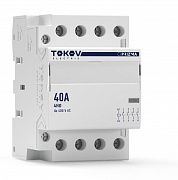 Контактор модульный 54мм 40А 230В АС 4НО PRIZMA TOKOV ELECTRIC TKE-PZ-MC-3-40-230-40