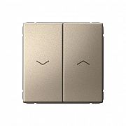 Systeme Electric ArtGallery Шампань Выключатель 2-клавишный для жалюзи, 2х сх.4, 10А, механизм