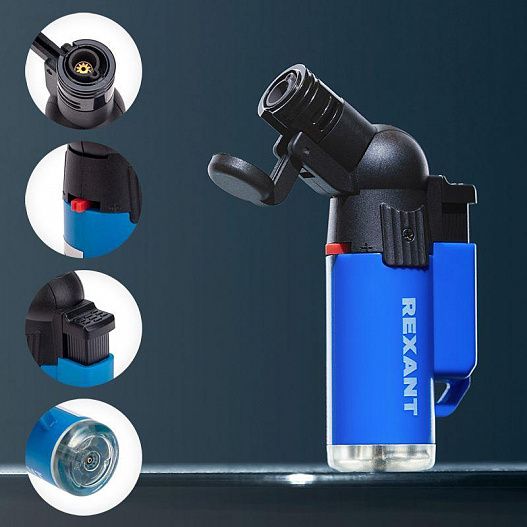 Зажигалка турбо GT-10 заправляемая Rexant 12-0010