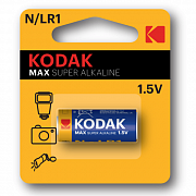 Элемент питания алкалиновый N/LR1 1.5В MAX SUPER Alkaline (блист. 1шт) KODAK Б0012842