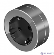 Розетка для трека 16А 250V серебро
