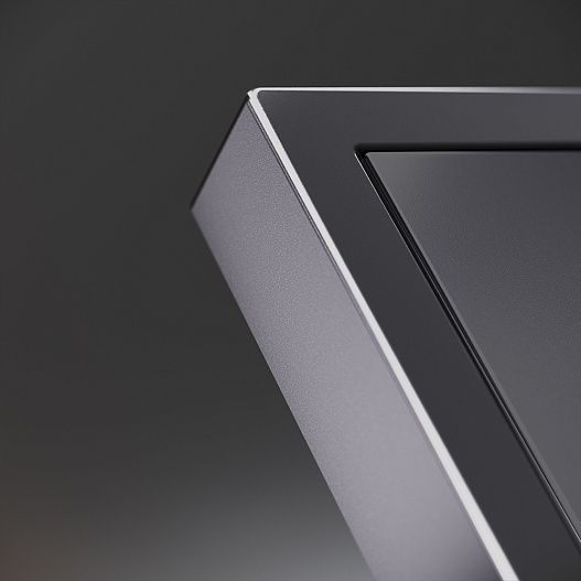 Накладка для розетки с заземлением, S70 Metal (антрацит)