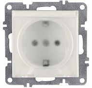 Розетка 1-м СП LAVIN/KAREN 16А IP20 с заземл. с крышкой механизм бел. ARVIA 50 01 1000 218