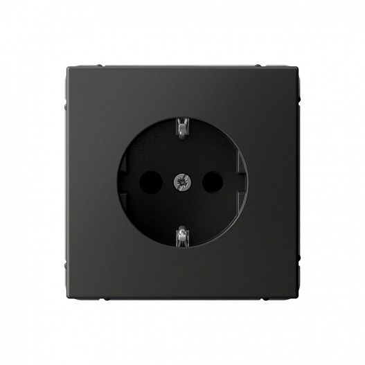 Systeme Electric ArtGallery Базальт Розетка с заземлением со шторками, 16А, механизм