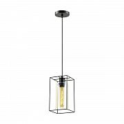 Lumion 3728/1 LN19 261 чёрный/коньячный Подвес E27 60W 220V ELLIOT