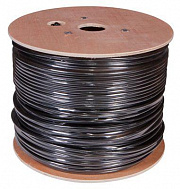 Кабель витая пара F/UTP кат.5e 4х2х24AWG solid PE OUTDOOR черн. (м) Rexant 01-0146