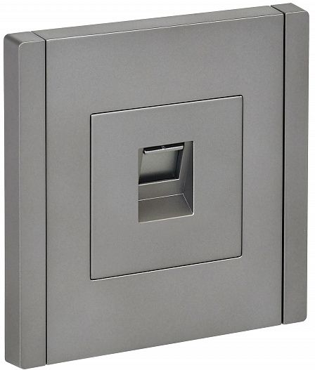 IEK FORTE&PIANO Сталь Розетка комп. RJ45 кат.5E FP532