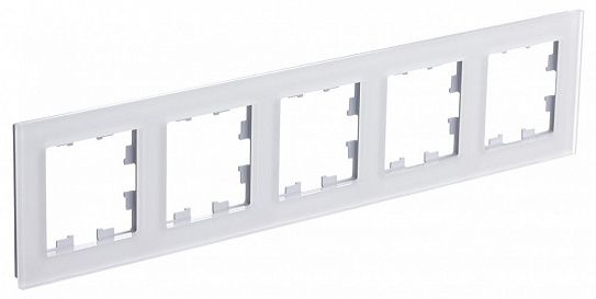 Systeme Electric AtlasDesign Nature Матовое стекло Белый Рамка 5-ая, универсальная
