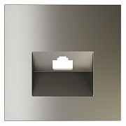 Накладка для розетки компьютерной RJ45 кат.6 и розетки телефонной RJ11 кат.3, S70 (шелк)