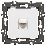 Розетка компьютерная Elegance 14-3107-01М RJ45 матов. бел. Эра Б0065763