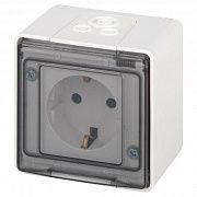 Розетка Эксперт 11-2501-01 2P+E IP55 16А-250В ОУ бел. Эра Б0063294