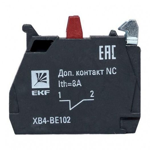 Контакт дополнительный NC красн. PROxima EKF XB4-BE102