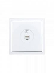 Розетка телефонная СП ZIMA IP20 евро стандарт механизм бел. LEZARD 704-0288-137
