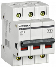 Выключатель нагрузки (мини-рубильник) 3п ВН-32 100А GENERICA IEK MNV15-3-100