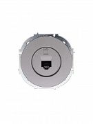 Розетка компьютерная СП OSEN RJ45 кат.6 механизм сер. матов. LEZARD 743-7488-140