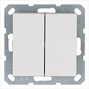 Переключатель перекрестный 2-кл. 10А IP20 механизм бел. глянцевый Jasmart G3014W