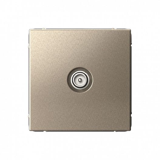 Systeme Electric ArtGallery Шампань TV Розетка проходная 4DB, механизм