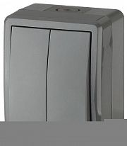 Выключатель 2-кл. ОП Эра Эксперт 10А IP54 11-1404-03 250В 10AX сер. Эра Б0020676