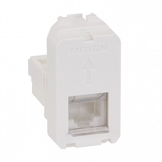 Розетка телефонии RJ11, 1 модульная MEITON A4258RJ11