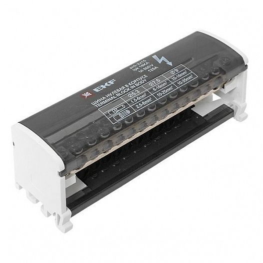 Шина нулевая в корпусе 2х15 EKF sn0-2x15