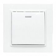 Выключатель 1-кл. СП Минск 10А IP20 с индикатором бел. Basic EKF ERV10-121-10