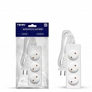 Удлинитель 3х3м без заземл. 10А 2х0.75 TOKOV ELECTRIC TKE-C01-BU3-3-075