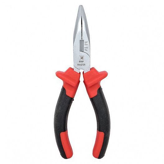 Длинногубцы изогнутые 160мм Master Basic EKF dgi-160-mas