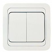 Выключатель 2-кл. СП Mimoza 10А IP20 бел./бел. Makel 12003