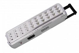 Фонарь-светильник аккумуляторный AccuF9-L30-gy IP20 110лм аварийный ударопрочный 2 режима: 100проц. 190лм/60проц. сер. ФАZА 5027664