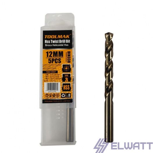 Спиральное сверло HSS размер 12mm TMK19907 TMK19907