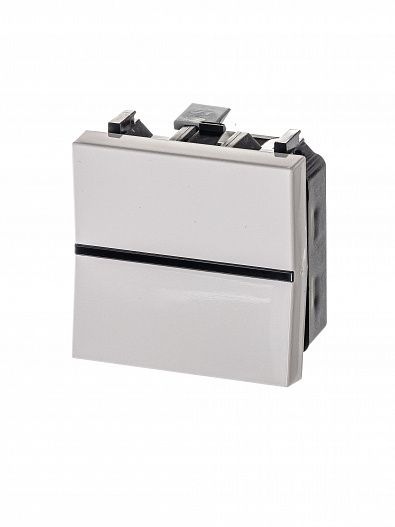 Выключатель 1-кл. встраиваемый 2мод.  Zenit белый ABB 2CLA220100N1101