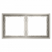 Рамка пластиковая VOLTUM S70 на 2 поста, (кашемир)