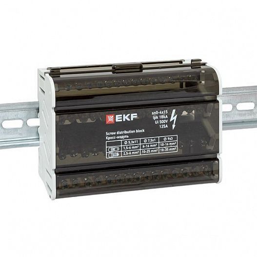 Шина нулевая в корпусе 4х15 EKF sn0-4x15