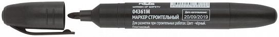 Маркер перманентный строительный черн. MOS 04361М