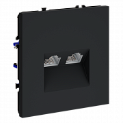 Розетка компьютерная встраиваемая VOLTUM S70 двойная RJ45+RJ45 кат.6, (графит)