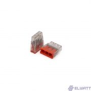 Клемма 3-х проводная 3х(1-2.5мм) 273-203 Elwatt