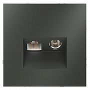 Розетка телевизионная встраиваемая VOLTUM S70 TV+RJ45 кат. 6, (титан)