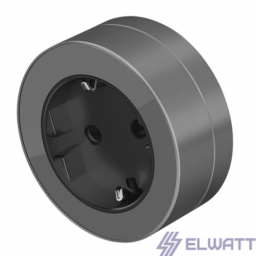 Розетка для трека 16А 250V Грей