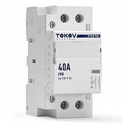 Контактор модульный 36мм 40А 230В АС 2НО PRIZMA TOKOV ELECTRIC TKE-PZ-MC-2-40-230-20